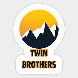 Twin Brothers Sticker